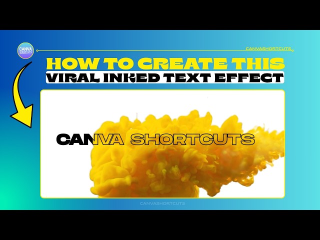 How To Create This Viral Inked Text Effect In Canva (Step-By-Step Tutorial)