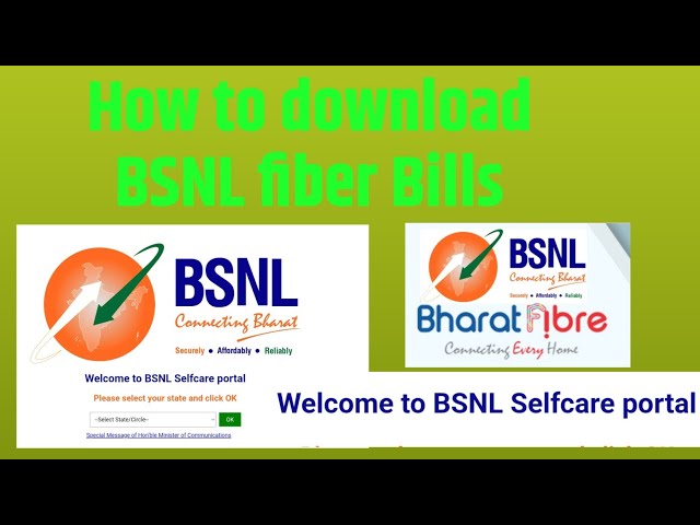 bsnl fiber ka bill kaise bhare | how to download bsnl fiber bill