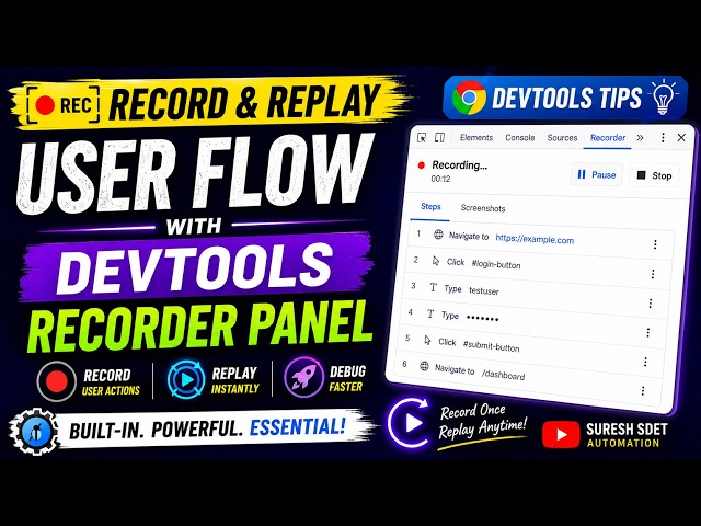 Record & Replay User Flows with Chrome DevTools (No Coding Required!) #chromeextensions #devtools