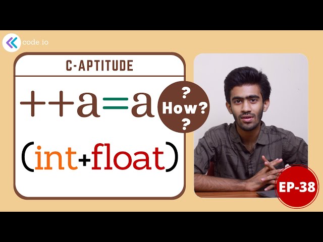 ++a = a  | C-Aptitude | Ep - 38 | Interview Preparation | Tamil | code io