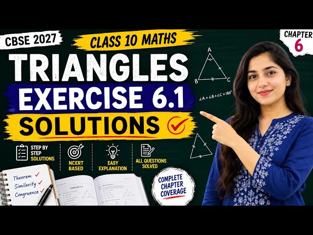 Exercise 6.1 Solutions 🔥 | Triangles | Class 10 Maths Ch-6 | Step-by-Step #trending #mathematics
