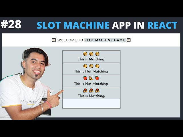 #28: Slot Machine Game in React JS in Hindi | React Challenge #6 in 2020