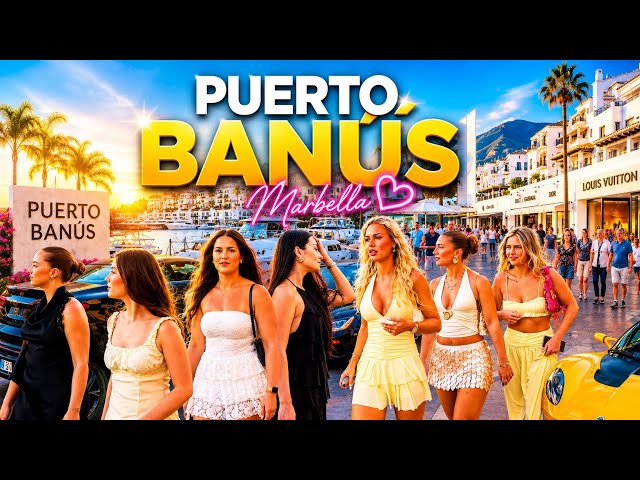 Spain Marbella | Puerto Banús Luxury Walk 4K HD Supercars, Yachts & Beautiful Girls Summer 2026