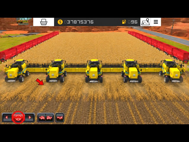 5 Harvesters at Once ! Massive wheat Harvest in l Fs 18 Multiplayer Gameplay #fs18