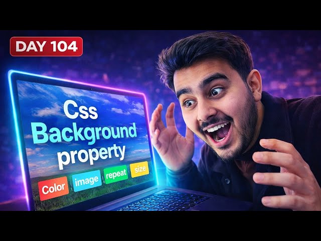 Learning backgrounds in CSS (color, image, repeat, size) | Documenting daily life | Day 104