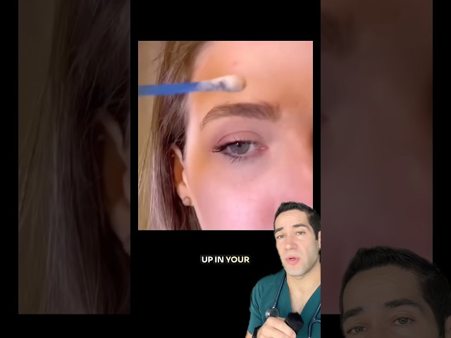 NEVER clean your eye like this! 😳