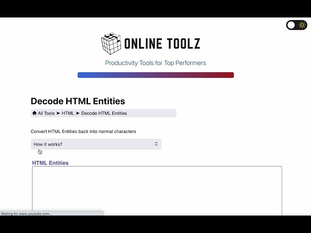 How to Encode & Decode HTML Entities Online