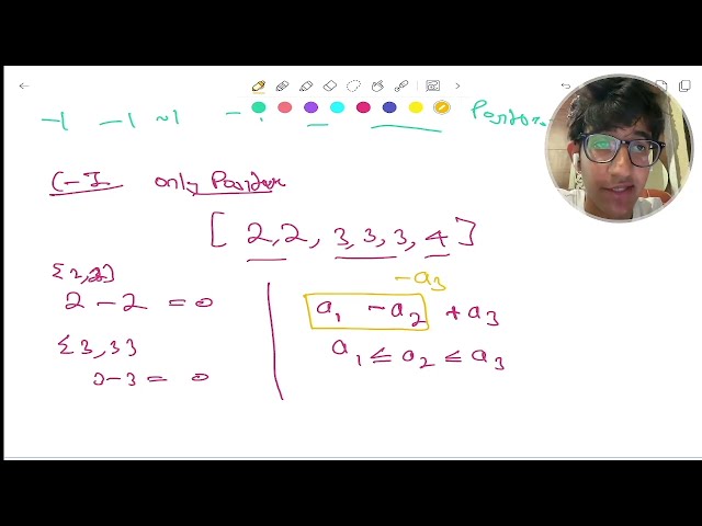 Codeforces Round 1108 (Div. 2) || Problem C. 0mar and Alternating Sums || 2246C || C++