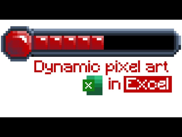 Pixel Art Health Bar in Excel | A Surprising Use For Recursive LAMBDA() Functions