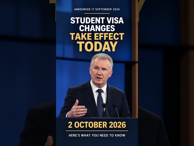 Australia Student Visa Changes Now in Effect | What Changed on 2 October 2026