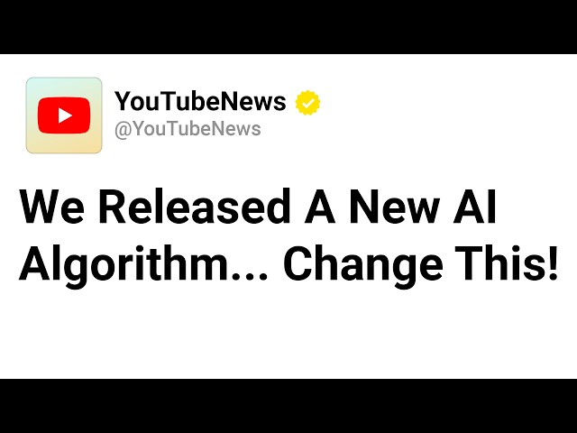 YouTube’s New Algorithm Changes Everything… DO THIS To Turn on Easy Mode