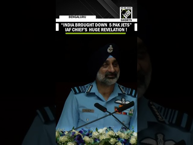 Breaking | IAF Chief confirms 5 Pak Jets, 1 AW&C shot down by S-400 during Op Sindoor | Full Speech