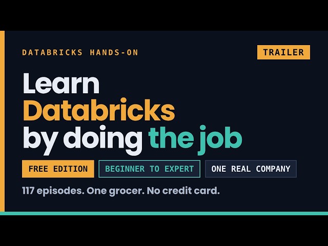 Learn Databricks for Free, Beginner to Expert | Databricks Hands-On Trailer