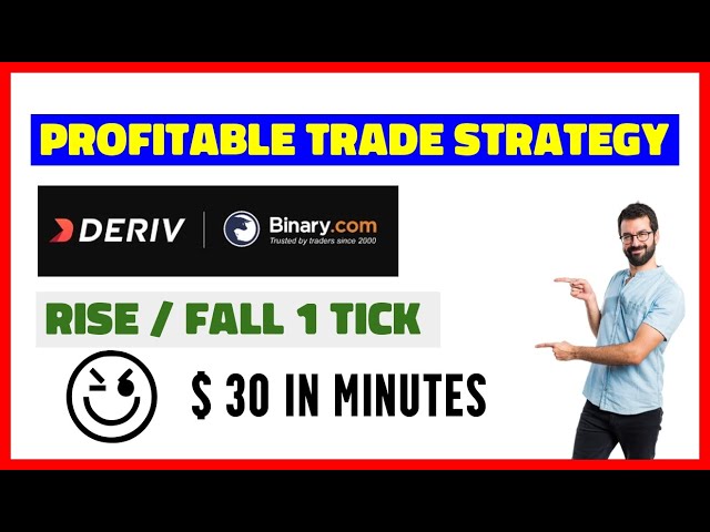 Profitable Deriv - Binary strategy   Rise Fall 1 tick 🚀🚀
