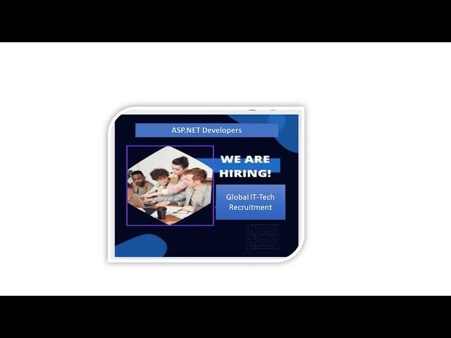 Global Tech Recruitment-Backend ASP.NET Developers (Mid-Senior position)