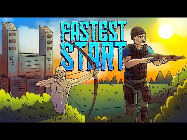 My FASTEST START To Day One! - RUST Solo Survival (Part 1)