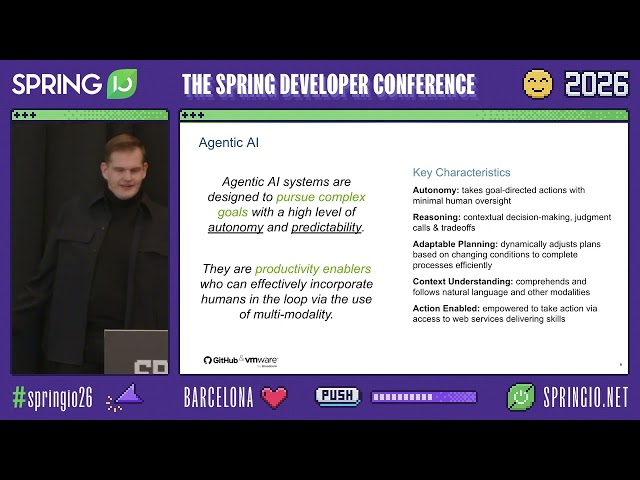 Comparing Agentic AI Frameworks for Java by Timo Salm / Sandra Ahlgrimm @ Spring I/O 2026