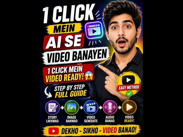 1 Click Mein AI Video Ready! 😱 | Magic Light AI Full Tutorial | Urdu