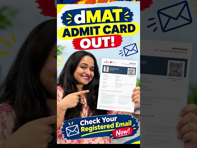 dMAT Admit Card OUT! 🚨 Check Email & Portal NOW #dmatexam #studyingermany2027