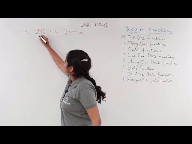 Class 12th – Types of Function & One One Function | Relation and Functions | Tutorials Point