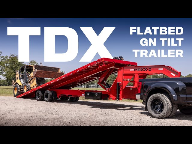 TDX - 30k Flatbed Tilt Gooseneck Trailer | MAXX-D 2023