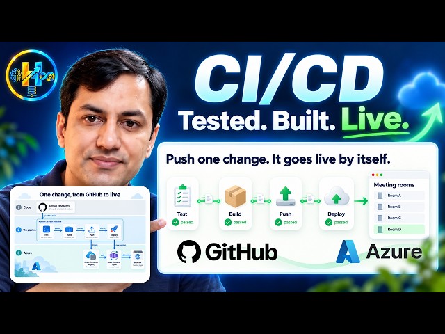 CI/CD Explained Simply: Push One Change, and It Tests, Builds and Goes Live by Itself