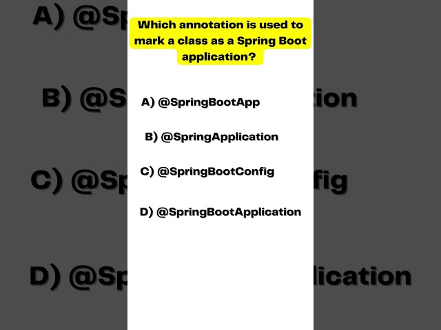 Spring boot  interview question and answer  | Question 2🔥🎯😍#java #springboot #shorts