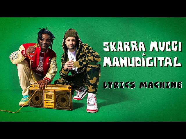 Skarra Mucci X Manudigital - Lyrics Machine (Official Audio)