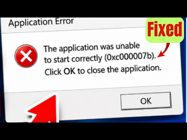 How to Fix 0xc000007b Application Error in Windows 11/10 | 0xc000007b Error Fix