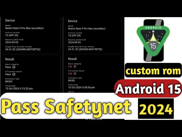 Pass Safety net any custom rom how to pass safety net in android 15 pass safety net in android 15