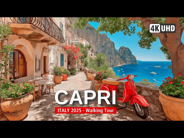 CAPRI Walking Tour 🇮🇹 | 🌺 Discover Capri in 4K walk ... Italy’s Most Beautiful Island!  [4K60]