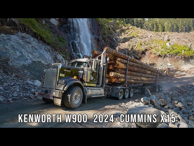 Extreme Logging Trucks 11  Kenworth W900 2024  Cummins X15