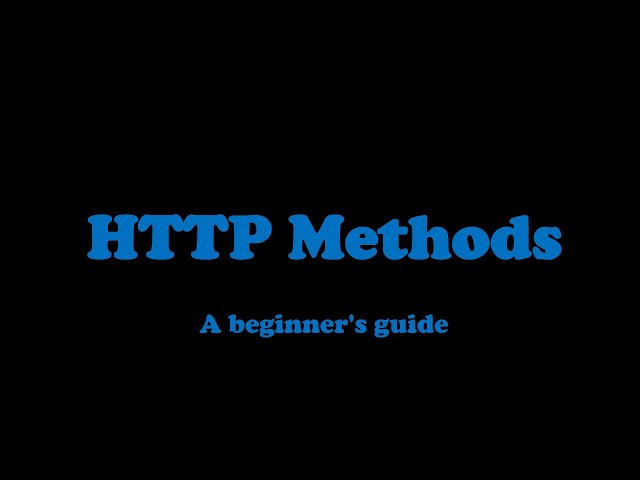 03 - HTTP Methods | Code with MMAK