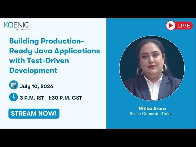 Building Production-Ready Java Applications with Test-Driven Development