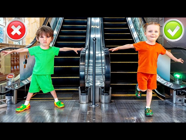 Escalator & Mall Safety for Kids | Learning How to Be Safe Everywhere