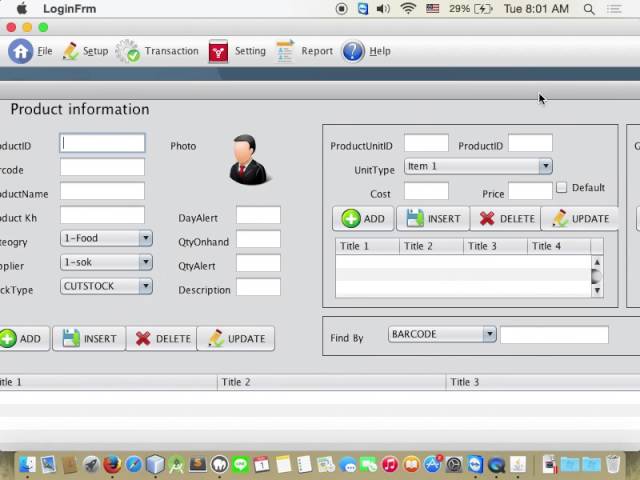 how to make form Product in java khmer part 1