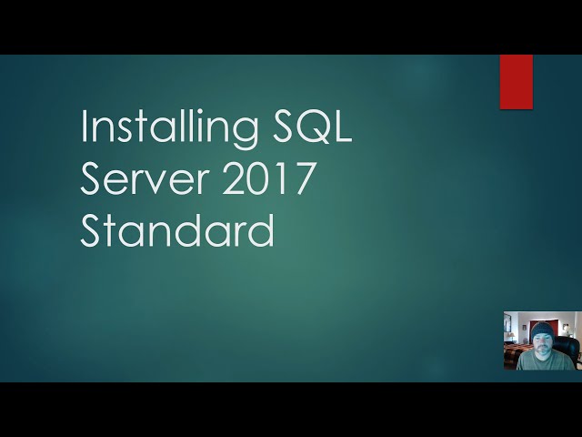 Installing SQL Server 2019 Standard