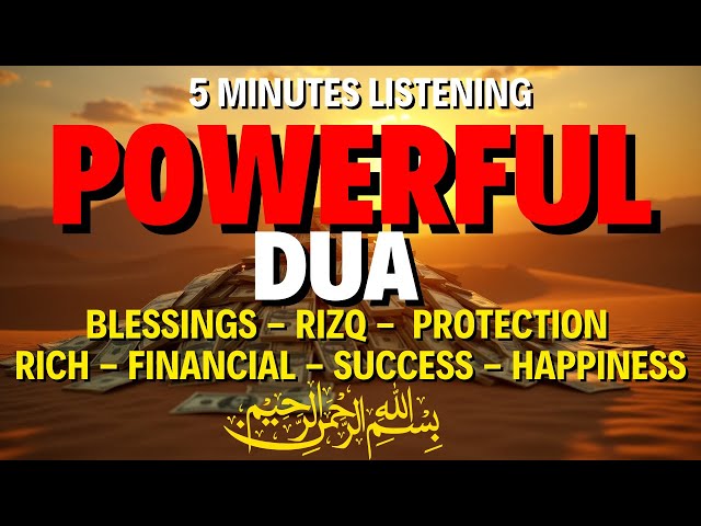 A VERY POWERFUL PRAYER TO SOLVE ALL YOUR RIZQ, MONEY, WORK, & BUSINESS PROBLEMS. A DAILY Dhikr