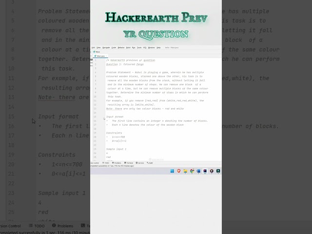 Can you solve ? ? ? Hackerearth Previous Year coding questions & answers || 2023 | Tekno UF #shorts