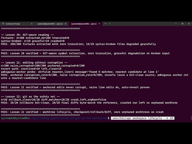 Lesson 22: Git as the Safety Net for AI Coding Agents | Worktrees, Checkpoint & Rollback