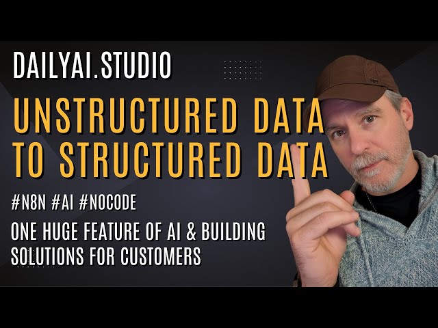 Unstructured Data To Structured Data - N8N And Ai Helping To Solve So Many Common Customer Issues!