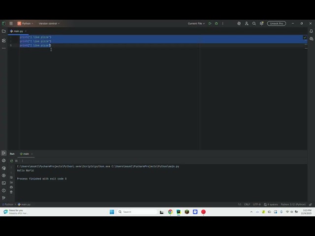 Python print statements