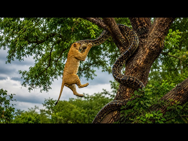 WILD BATTLE IN THE JUNGLE | Lion vs Giant Python | Full Wildlife Episode