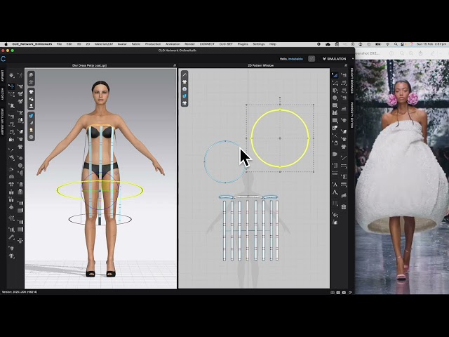 Clo3D Dior Dress - Part 1 - updated