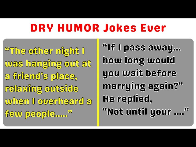 I Overheard The Strangest Debate On Dry Humor 😂