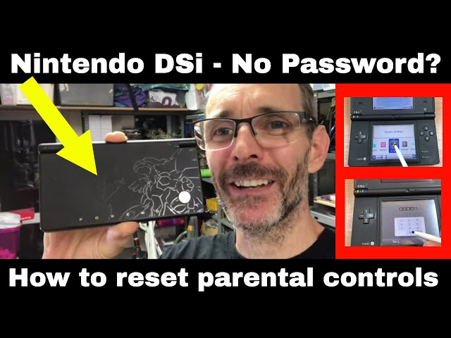 How to reset Nintendo DSi PARENTAL CONTROLS without password & do a FACTORY RESET