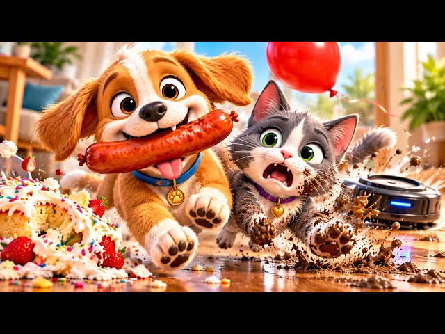 Toby & Milo’s Funniest Adventures! 🐶🐱😂  | Cute Puppy & Cat Cartoon Story | Funny Animal Animation