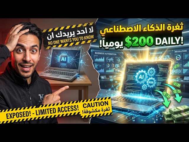 ثغرة في الذكاء الاصطناعي حوّلت لابتوب قديم إلى مصنع أتمتة بـ 200$ يومياً!🤫
