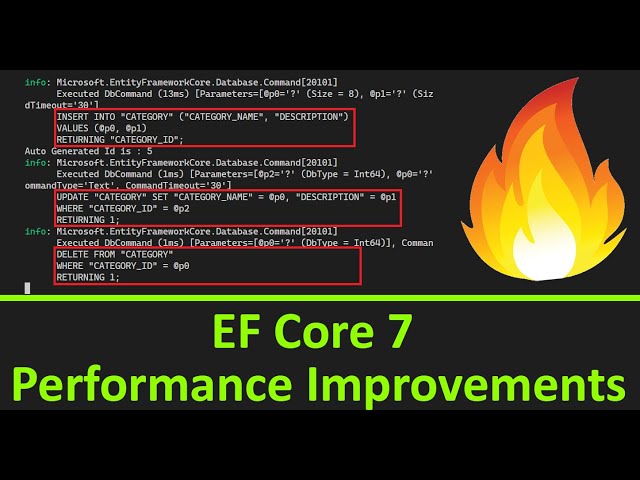 EF Core 7 - Performance Improvements
