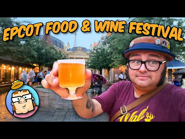 A Rainy Evening at Epcot Food and Wine 2026 - Walt Disney World - Eating Food and Drinking Wine